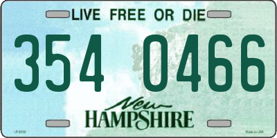 NH license plate 3540466