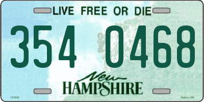 NH license plate 3540468