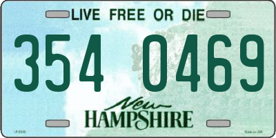 NH license plate 3540469