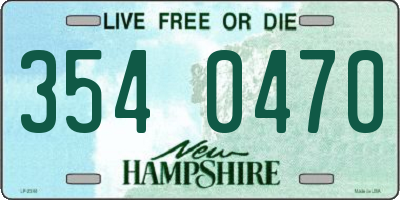 NH license plate 3540470