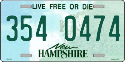 NH license plate 3540474
