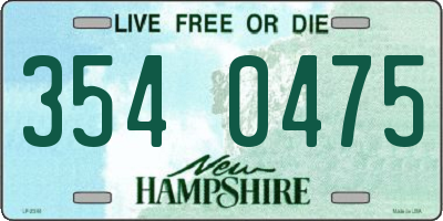 NH license plate 3540475