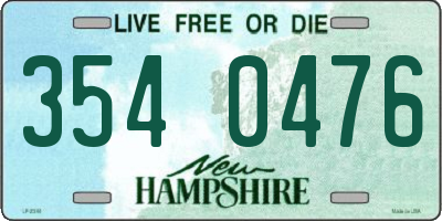 NH license plate 3540476