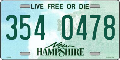 NH license plate 3540478