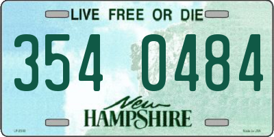 NH license plate 3540484