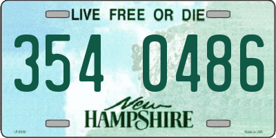 NH license plate 3540486