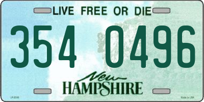 NH license plate 3540496