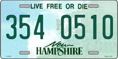 NH license plate 3540510