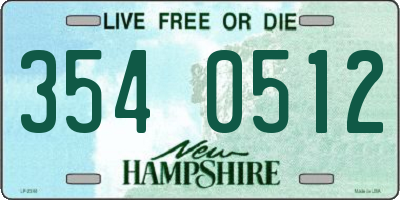 NH license plate 3540512