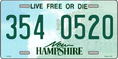 NH license plate 3540520
