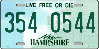 NH license plate 3540544