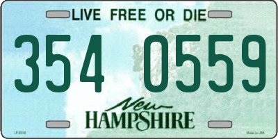 NH license plate 3540559