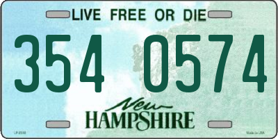 NH license plate 3540574