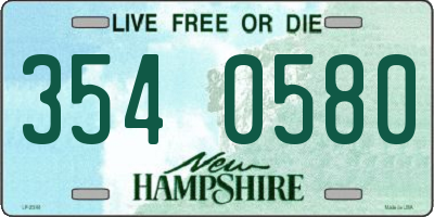 NH license plate 3540580