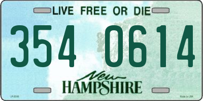 NH license plate 3540614