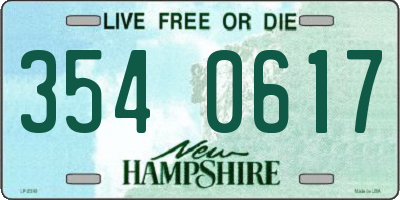 NH license plate 3540617