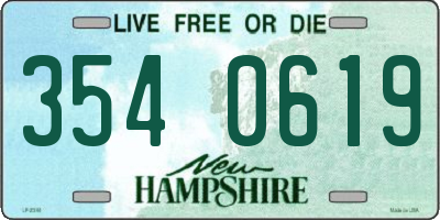 NH license plate 3540619