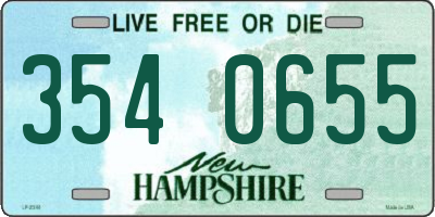 NH license plate 3540655