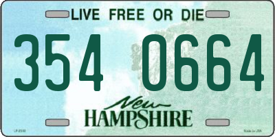 NH license plate 3540664