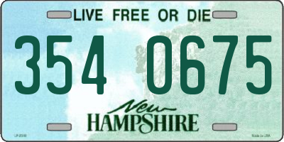 NH license plate 3540675