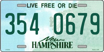 NH license plate 3540679
