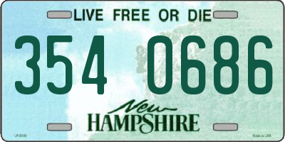 NH license plate 3540686