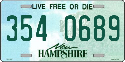 NH license plate 3540689