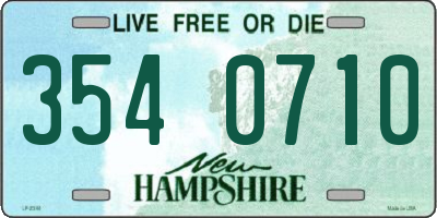 NH license plate 3540710