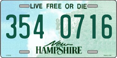 NH license plate 3540716