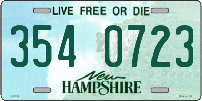 NH license plate 3540723