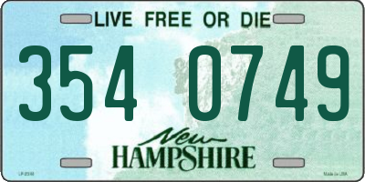 NH license plate 3540749