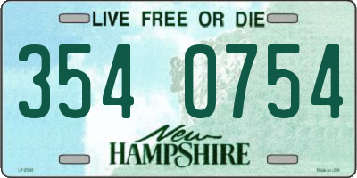 NH license plate 3540754