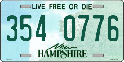 NH license plate 3540776