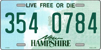 NH license plate 3540784