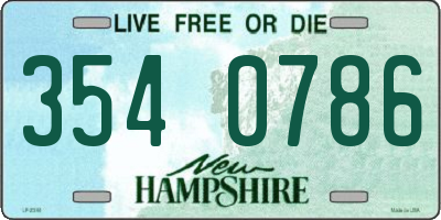 NH license plate 3540786
