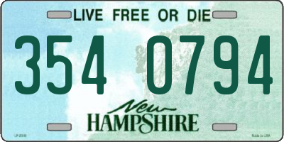 NH license plate 3540794