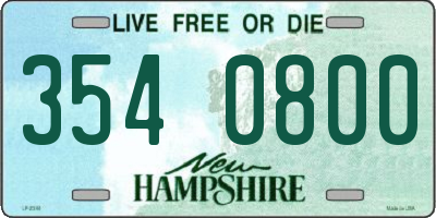 NH license plate 3540800