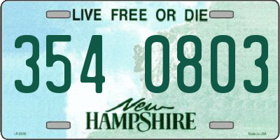 NH license plate 3540803
