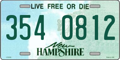 NH license plate 3540812