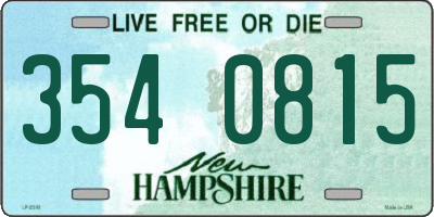 NH license plate 3540815