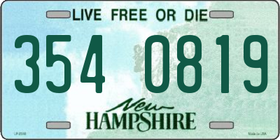 NH license plate 3540819