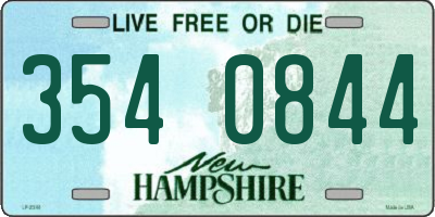 NH license plate 3540844