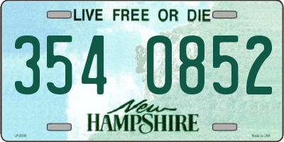 NH license plate 3540852