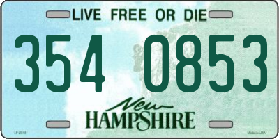 NH license plate 3540853