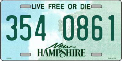 NH license plate 3540861