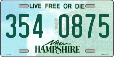 NH license plate 3540875
