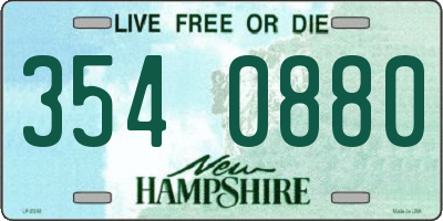 NH license plate 3540880