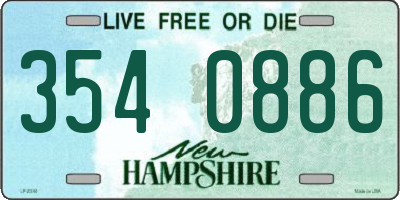 NH license plate 3540886
