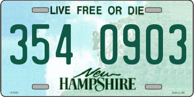 NH license plate 3540903