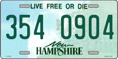 NH license plate 3540904